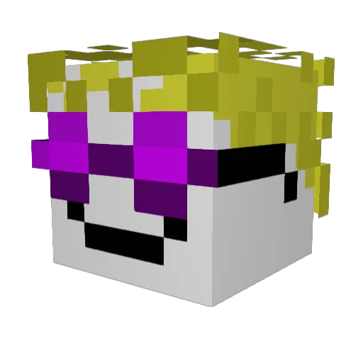 TMarcs Minecraft avatar head, 3D render