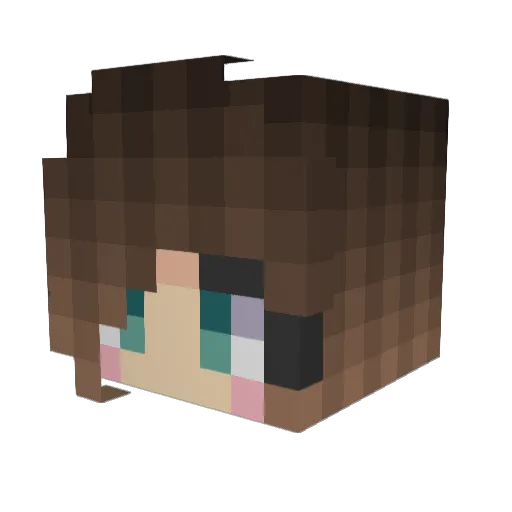 TMayDay Minecraft avatar head, 3D render