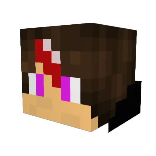 TMizary Minecraft avatar head, 3D render