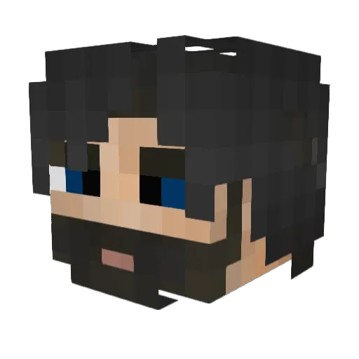 TNAAR Minecraft avatar head, 3D render