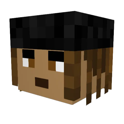 TNALoat Minecraft avatar head, 3D render
