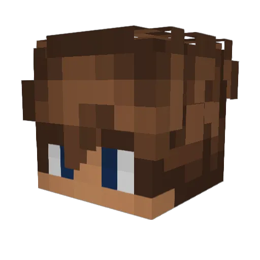 TNCol Minecraft avatar head, 3D render