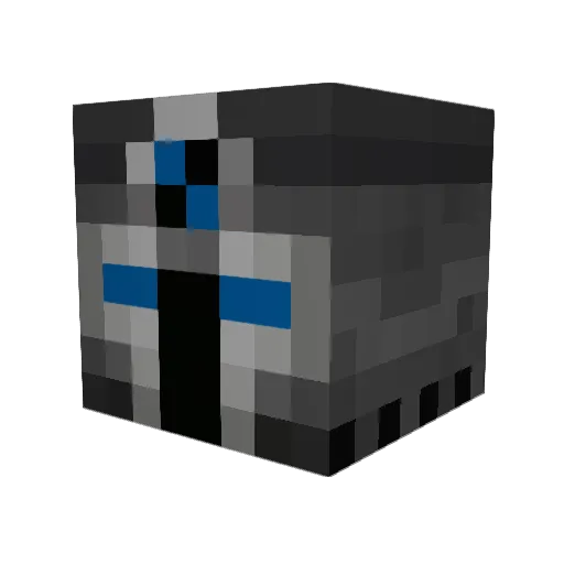 TNDE Minecraft avatar head, 3D render