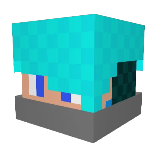 TNG_From Minecraft avatar head, 3D render