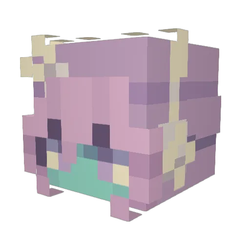 TNPC09 Minecraft avatar head, 3D render