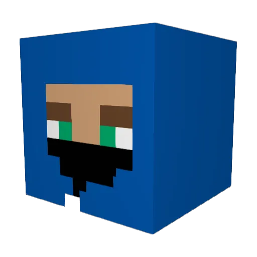 TNPredator0506 Minecraft avatar head, 3D render