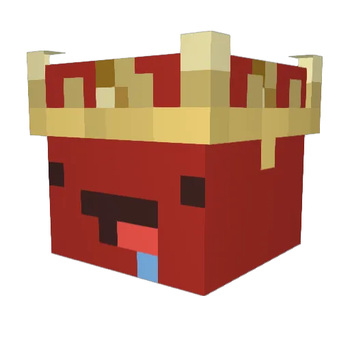 TNT0906 Minecraft avatar head, 3D render
