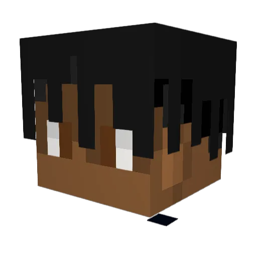 TNT2CA Minecraft avatar head, 3D render