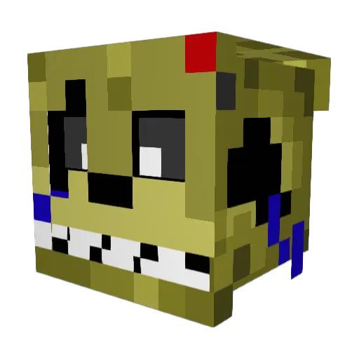 TNT3510 Minecraft avatar head, 3D render