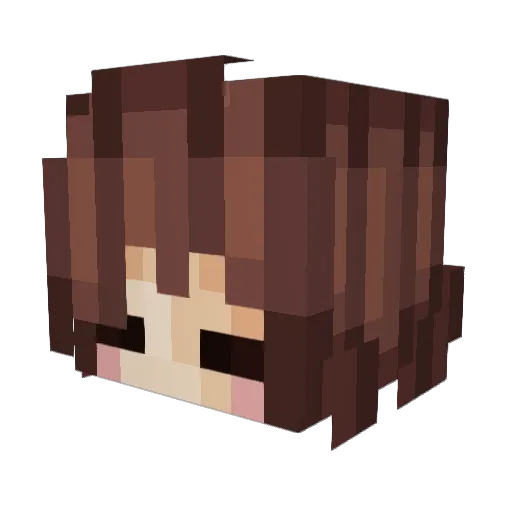 TNT90 Minecraft avatar head, 3D render