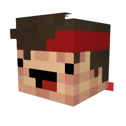 TNTBoy03 Minecraft avatar head, 3D render