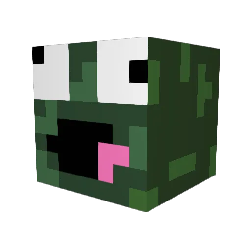 TNTMAN6319 Minecraft avatar head, 3D render