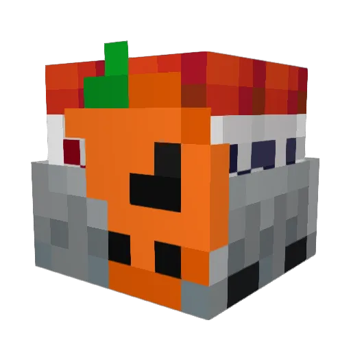 TNTPandah Minecraft avatar head, 3D render