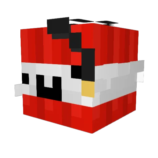 TNTT2 Minecraft avatar head, 3D render
