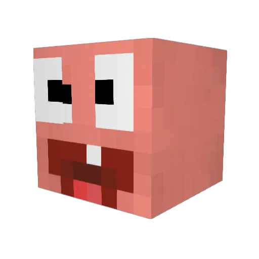 TNTTOBI1010 Minecraft avatar head, 3D render