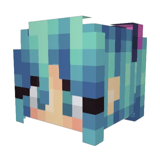 TNT_Machine Minecraft avatar head, 3D render