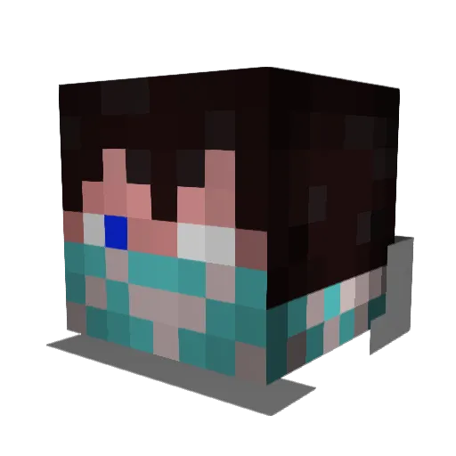 TNT_Mikey Minecraft avatar head, 3D render