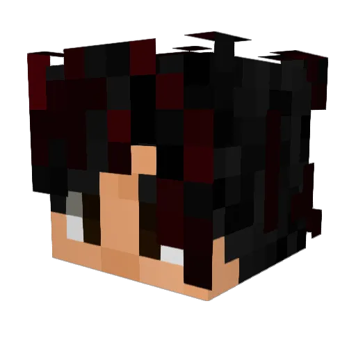 TNT_hahaha Minecraft avatar head, 3D render