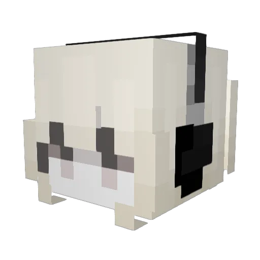 TNT_yo Minecraft avatar head, 3D render