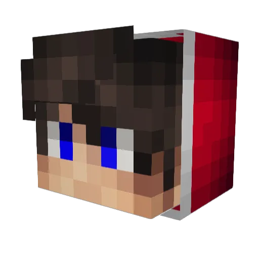 TNTarrow_02 Minecraft avatar head, 3D render