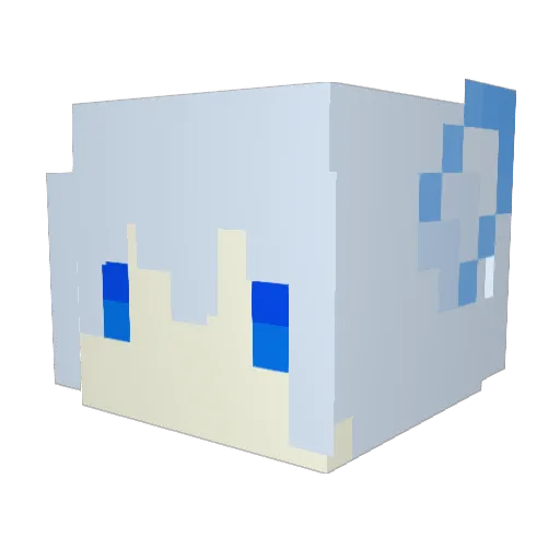 TNTbored Minecraft avatar head, 3D render