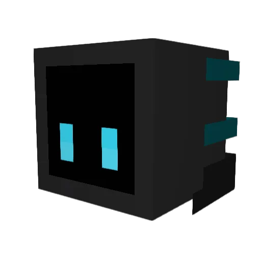 TNTcatman Minecraft avatar head, 3D render