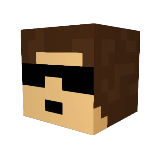 TNThead123 Minecraft avatar head, 3D render