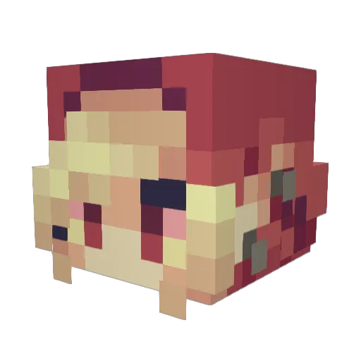 TNThund Minecraft avatar head, 3D render