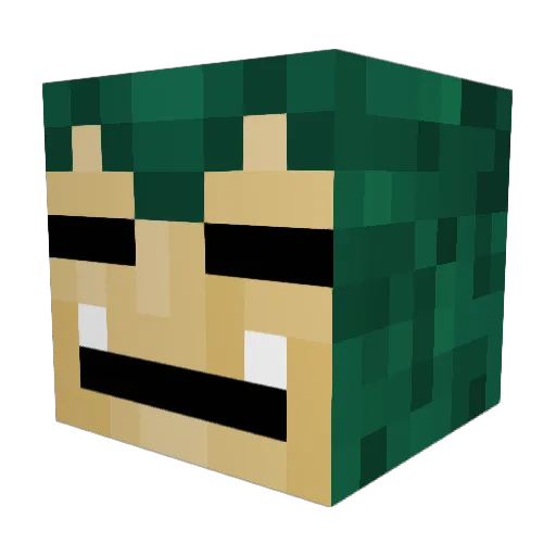 TNTimo12 Minecraft avatar head, 3D render