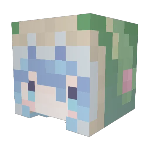 TNTliberty Minecraft avatar head, 3D render