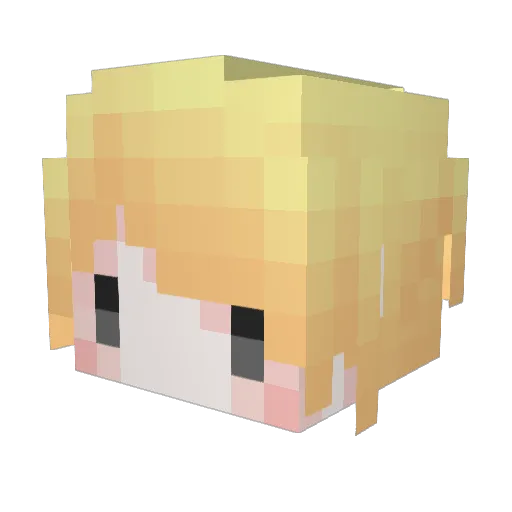 TNTlion Minecraft avatar head, 3D render