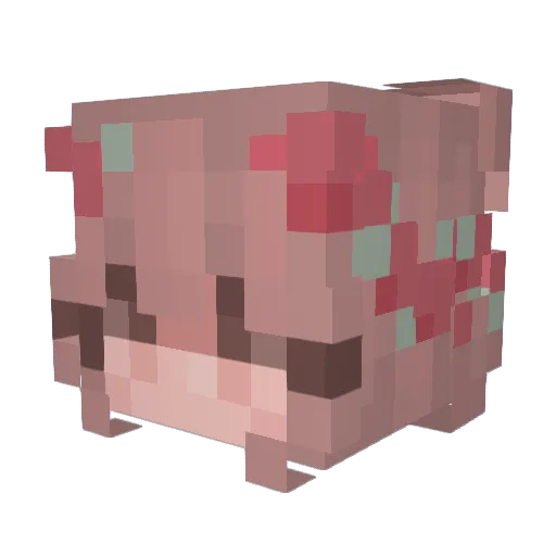 TNTmens Minecraft avatar head, 3D render
