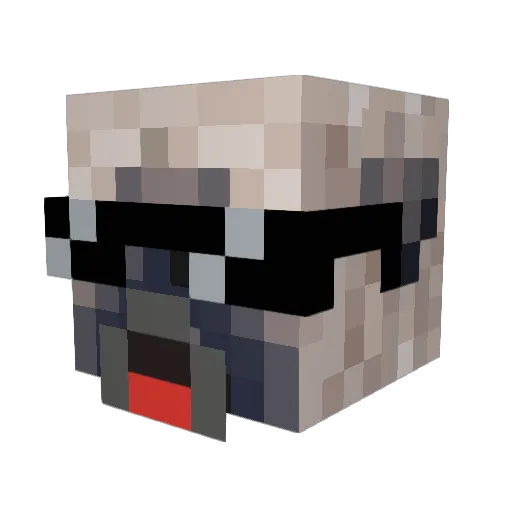 TNTommy25 Minecraft avatar head, 3D render