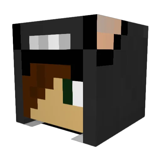 TNTxxxOops Minecraft avatar head, 3D render