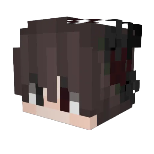 TN_Silence Minecraft avatar head, 3D render