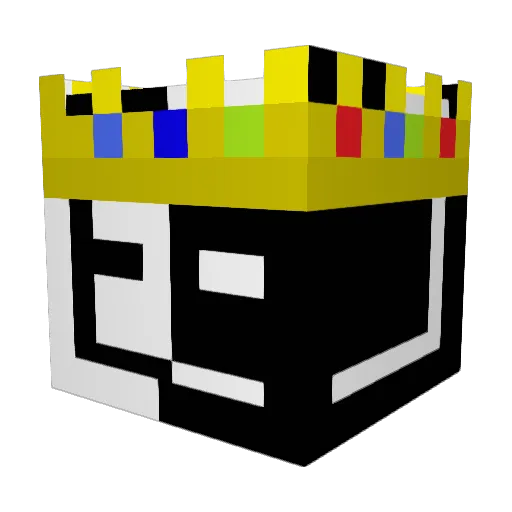 TNecro Minecraft avatar head, 3D render