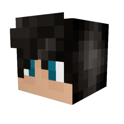 TNoot07 Minecraft avatar head, 3D render
