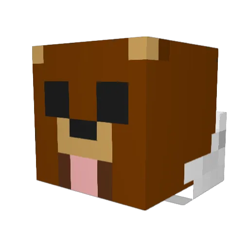 TOBON80 Minecraft avatar head, 3D render