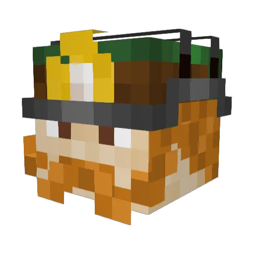 TOBSTER2203 Minecraft avatar head, 3D render