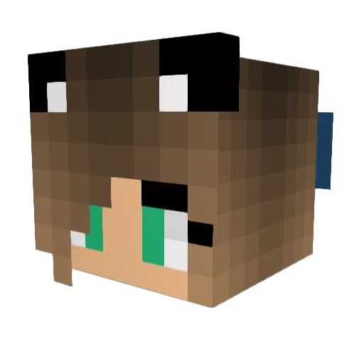 TOBYFREY Minecraft avatar head, 3D render