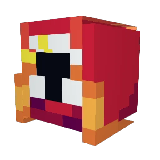 TODYNHO500 Minecraft avatar head, 3D render