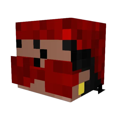 TOEGY Minecraft avatar head, 3D render