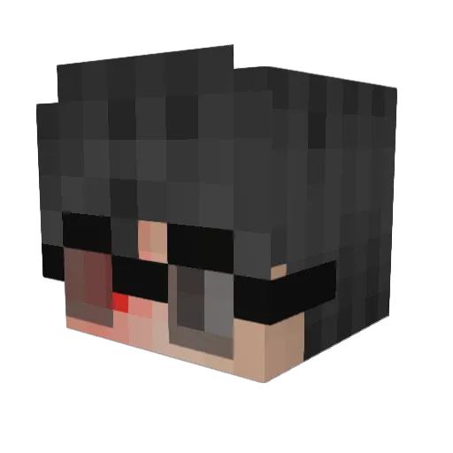 TOFK_BRUTAL Minecraft avatar head, 3D render