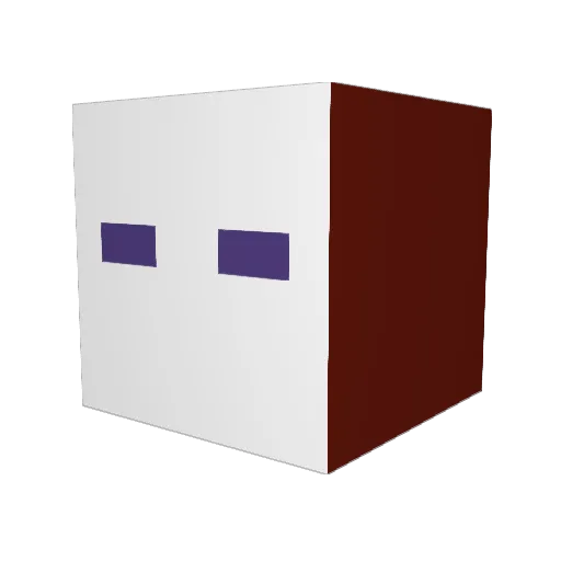 TOGO_07 Minecraft avatar head, 3D render