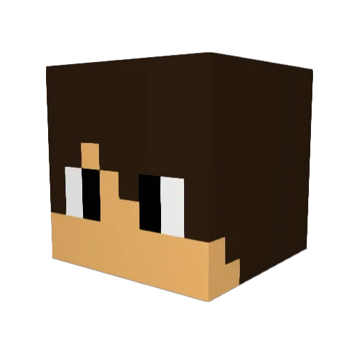 TOHG0607 Minecraft avatar head, 3D render