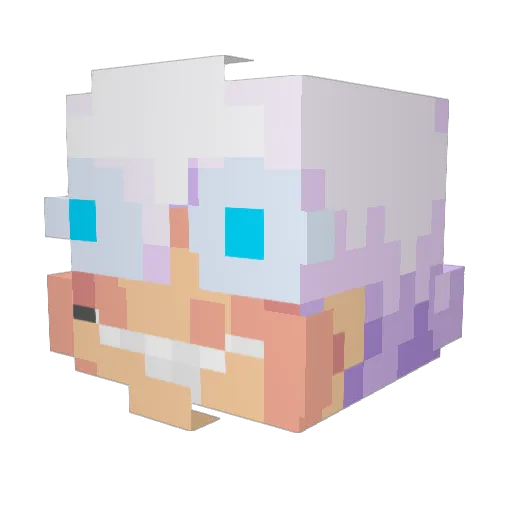 TOKBOXX Minecraft avatar head, 3D render