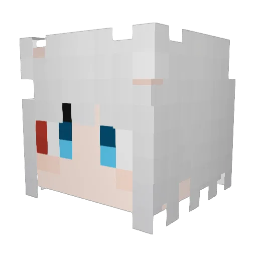 TOKOH_ Minecraft avatar head, 3D render