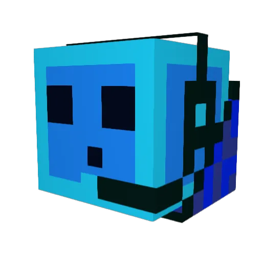 TOM8576 Minecraft avatar head, 3D render