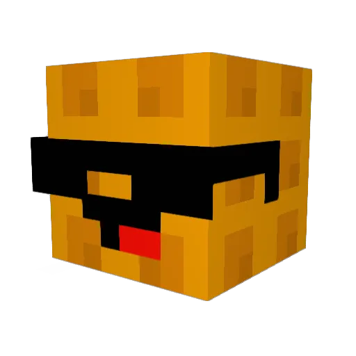 TOMAYO_ Minecraft avatar head, 3D render