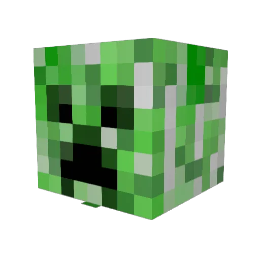 TOMBOMN Minecraft avatar head, 3D render